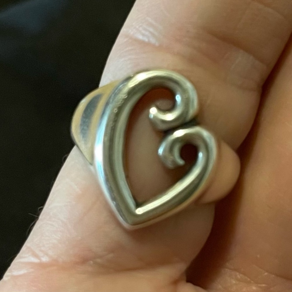 JAMES AVERY Silver Mother’s Love Ring Size 8